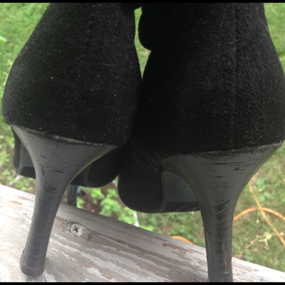 🔥Sale! Black faux suede boots - Picture 7 of 8